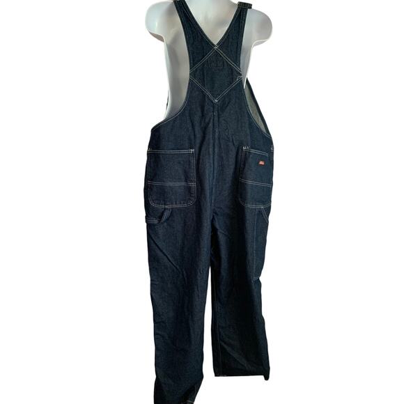Dickies Bib Overalls NWOT Mens Size XL Regular Denim - Picture 2 of 10